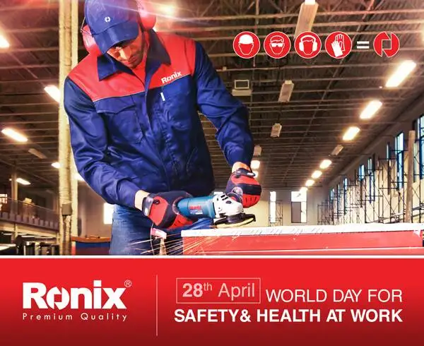 Ronix новый дизайн хит продаж Стоковая угловая шлифовальная машина 710 Вт 115 мм