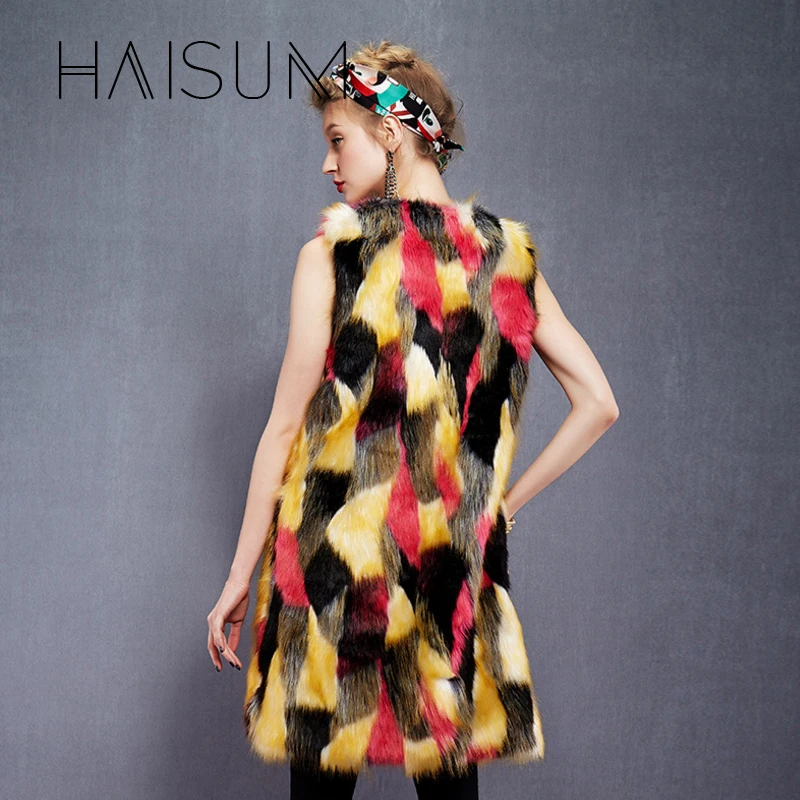 Женский жилет из искусственного меха теплая зимняя куртка разных цветов с лисьим