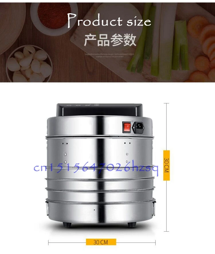 CUKYI 360 Вт 3 слоя мини сушки фруктов машина бытовой вакуумный упаковщик сушки овощей из нержавеющей стали dryerthree слоя