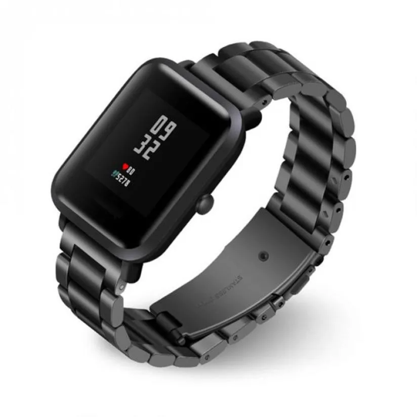 Браслет из нержавеющей стали для смарт часов Xiaomi /Amazfit /Bip /Youth|Смарт-аксессуары| |