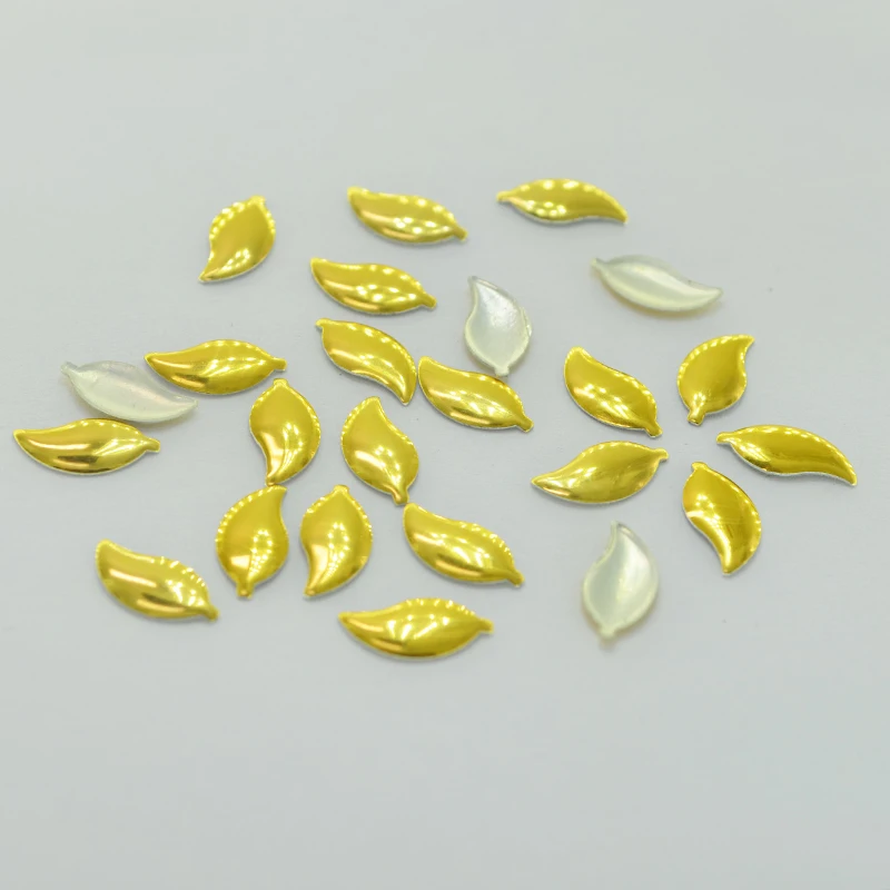 3D гвоздики для ногтей серебряный золотой сплав дизайн Стразы 4x8 мм левая форма