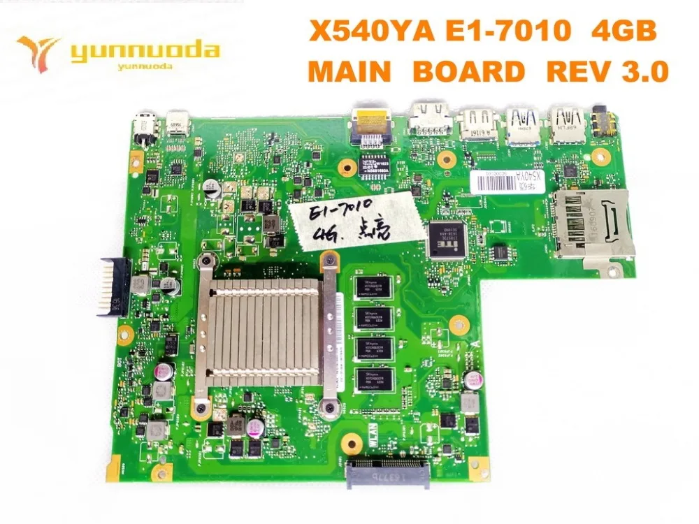 Оригинальный дизайн для ASUS X540YA Материнская плата ноутбука E1-7010 4GB системная REV 3 0