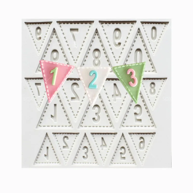 3D овсянка номер с изображением букв алфавита силиконовые штамповый торт выпечки