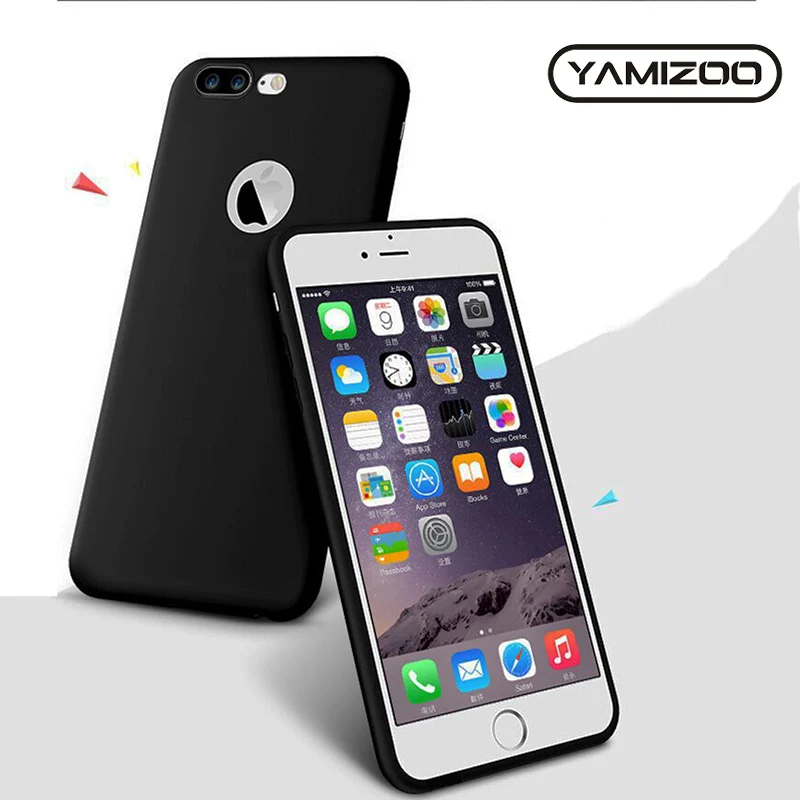 YAMIZOO Coque чехол для iPhone 7 Чехол 6 Ударопрочный силиконовый милый черный девочек 6s x 8