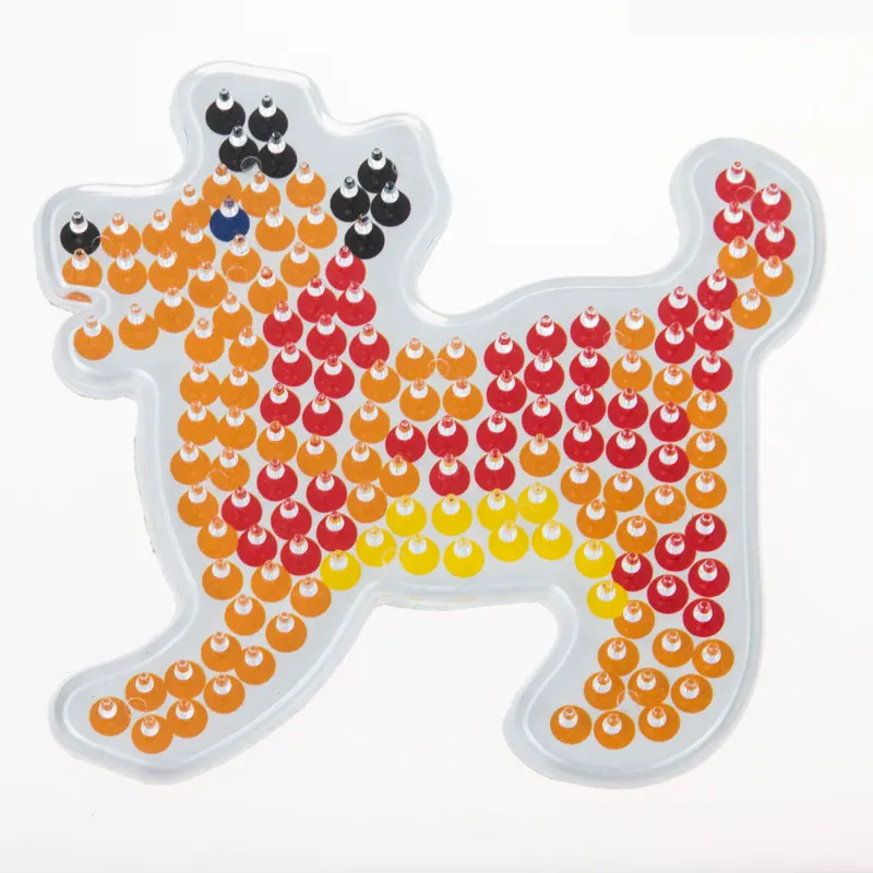 5 мм Хама бусины шаблон с Colore бумаги пластик трафарет головоломки Perler бусины Diy Прозрачная форма головоломки Pegboard