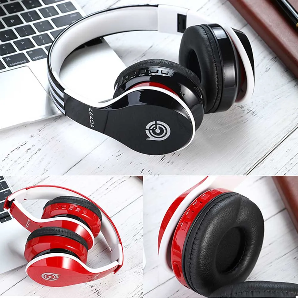 TC-777 Беспроводная Проводная bluetooth-гарнитура Auriculares гарнитура Регулируемые