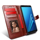 Кожаный чехол для телефона Samsung Galaxy J7 Duo J4 J6 J8 J2 Pro A6 Plus Note9 J3 J7 2018 A9 A8 Star plus, чехол-подставка, кошелек