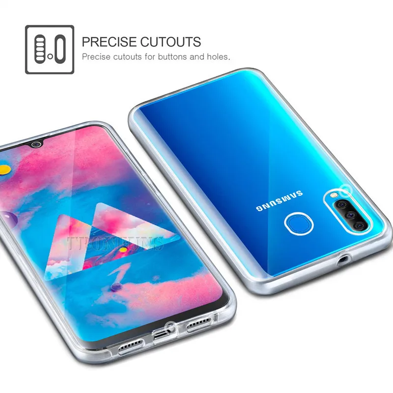 Двойной силиконовый чехол для Samsung Galaxy A10 A20 A30 A40 A50 A60 A70 M10 M20 M30 S10e S9 S8 Plus J4 J6 J8 A6 A8 A9