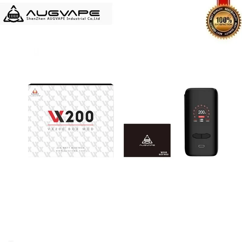 Augvape VX200 200 Вт TC бокс мод Vape коробка питание от двух 18650 батареи испаритель VS Voopoo Drag 2