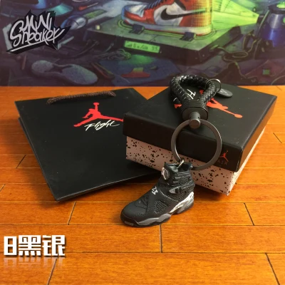 Кроссовки AIR 7 8 9 10 персональный DIY креативный подарок для пары Jordan 3D стерео брелок в форме обуви автомобильный брелок Рождественский подарок - Цвет: AJ8