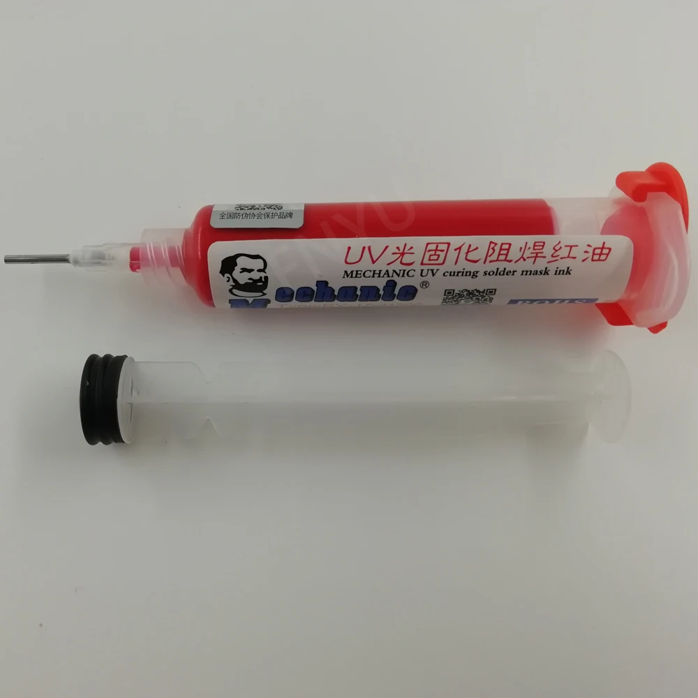 Красная УФ паяльная маска Mechanic YM56 10cc BGA PCB краска предотвращает коррозионную