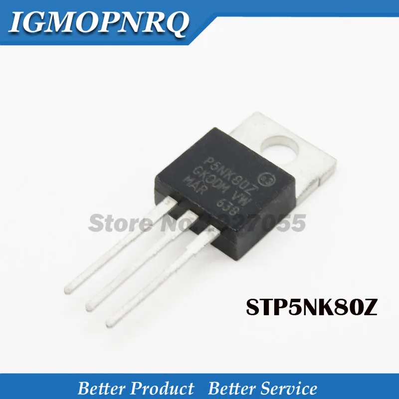 5 шт. STP5NK80ZFP TO220 P5NK80Z TO-220 STP5NK80 4 3 A 800 v является новым и оригинальным | Электронные