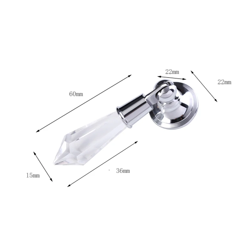 MEGAIRON современный кристалл ящик ручки Стекло шкафа Кухня шкаф тянуть ясно комод