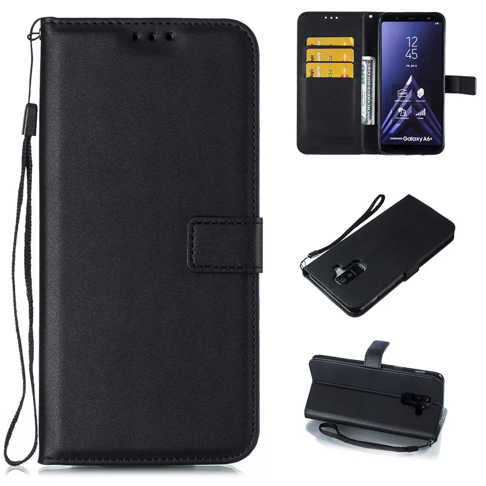 Кожаный чехол-бумажник для Samsung Galaxy Xcover4 G390F A9 A7 A8 A6 J4 J6 Plus 2018 Core Prime G360 J7 | Мобильные