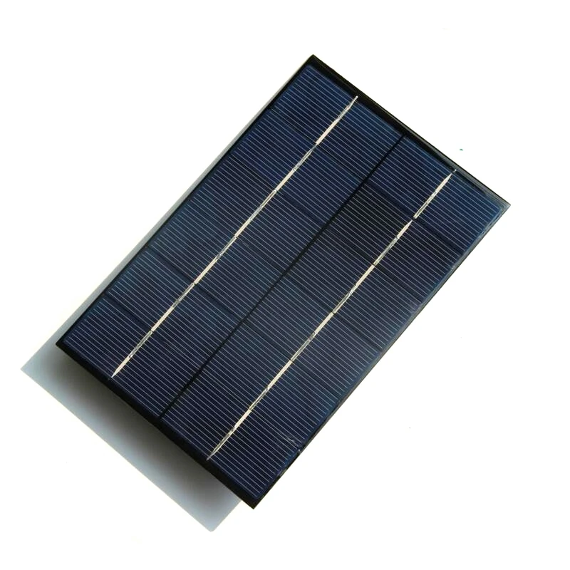 Акция! 50 шт./лот 4 2 W 6V 700mA солнечная батарея поликристаллическая панель + USB легко DIY