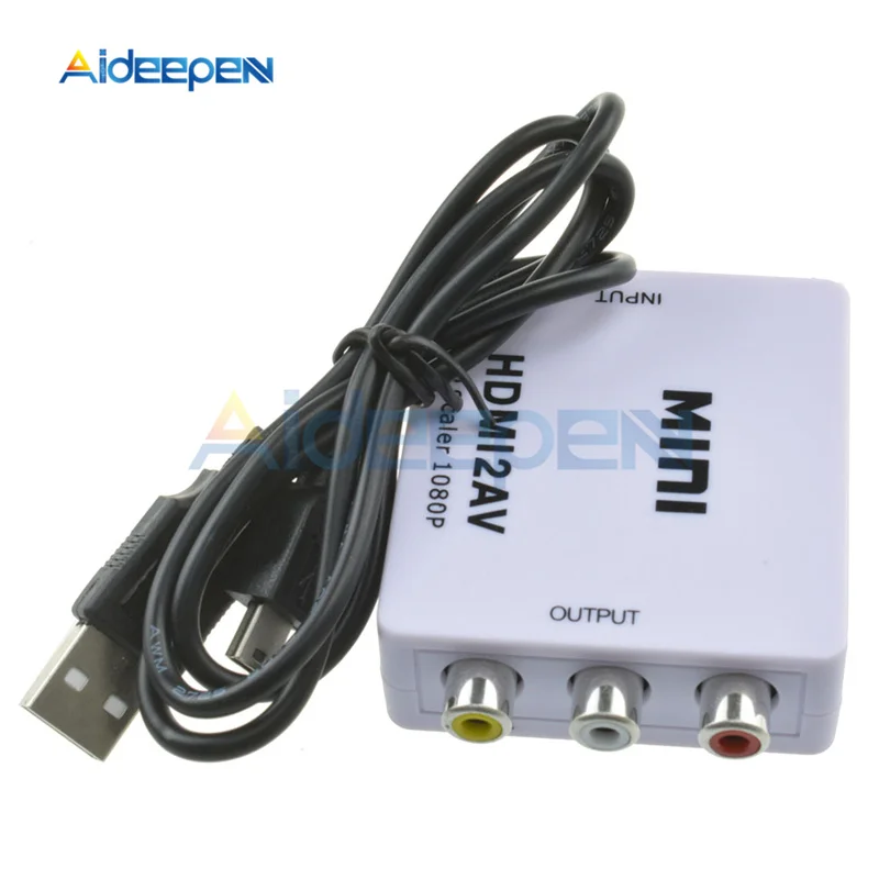 Адаптер преобразователь HDMI в AV HD 1080P RCA AV/CVSB L/R|Детали и аксессуары для приборов| |