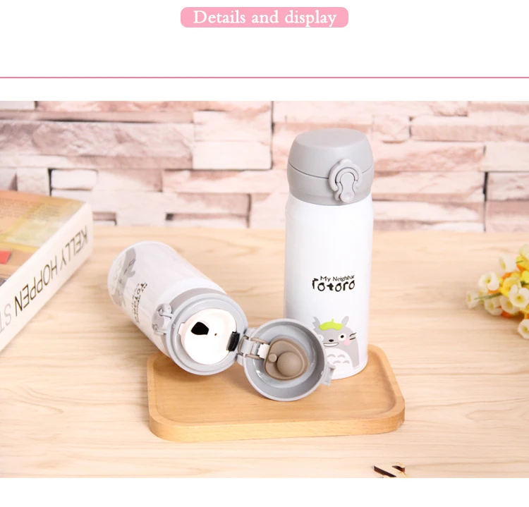 350 мл/500 мл мультяшная детская бутылка для воды термобутылка с отскоком