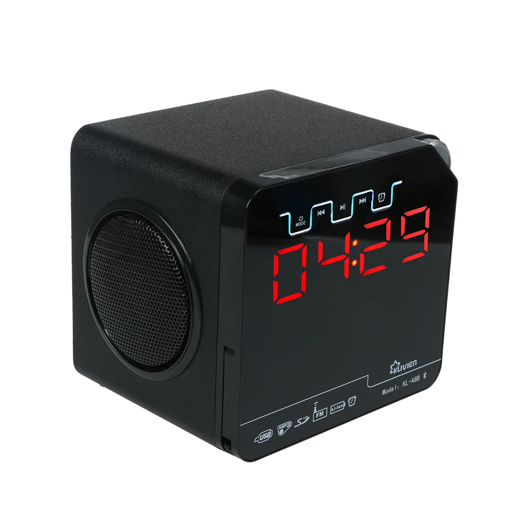 Dbigness LCD деревянный HIFI Портативный беспроводной Bluetooth динамик стерео USB TF FM