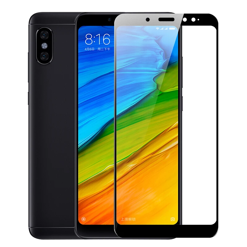 Защитная пленка для экрана Xiaomi Redmi Note 5 из закаленного стекла с полным покрытием