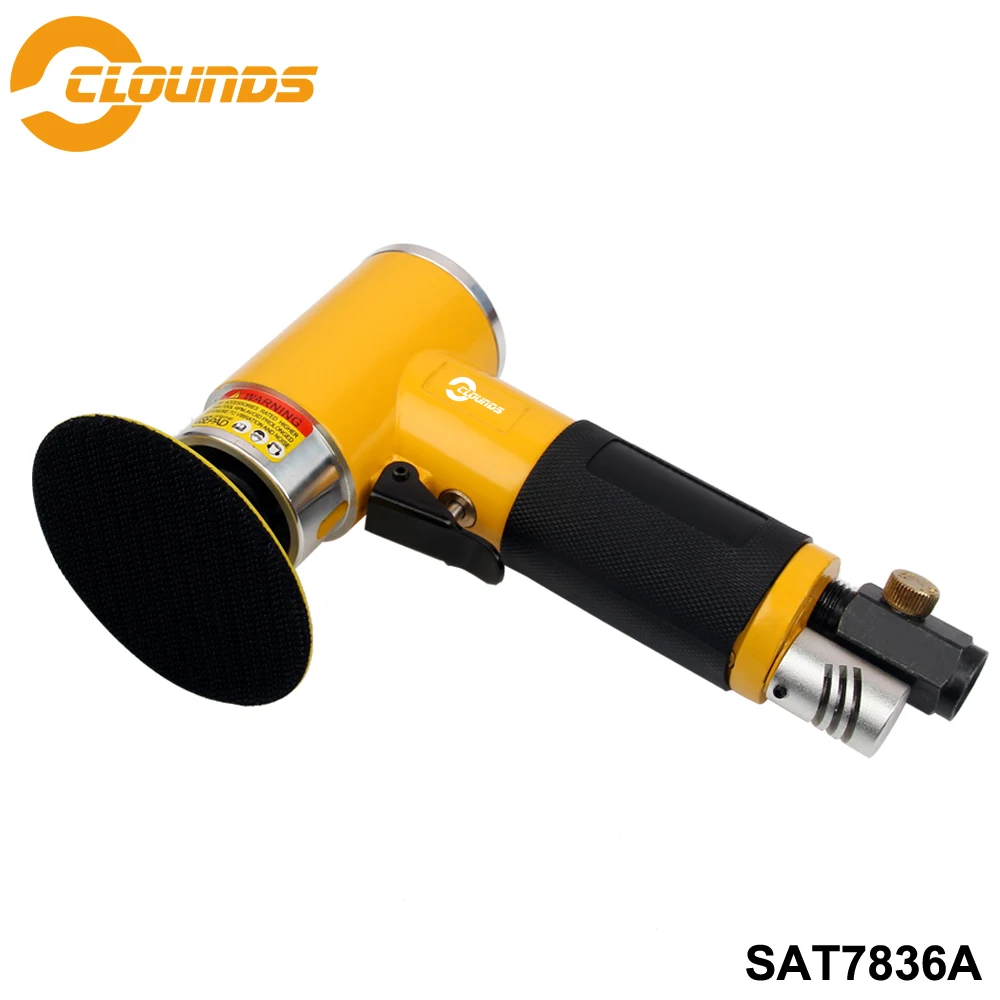 

SAT7836A Hight Efficient 13000rpm Pad Size 2" 3" Non-Orbital Mini Air Sander Air Polish Tools