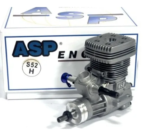 ASP 52HR Two Stock S52H 8.47CC Nitro двигатель для радиоуправляемого вертолета (с глушителем на
