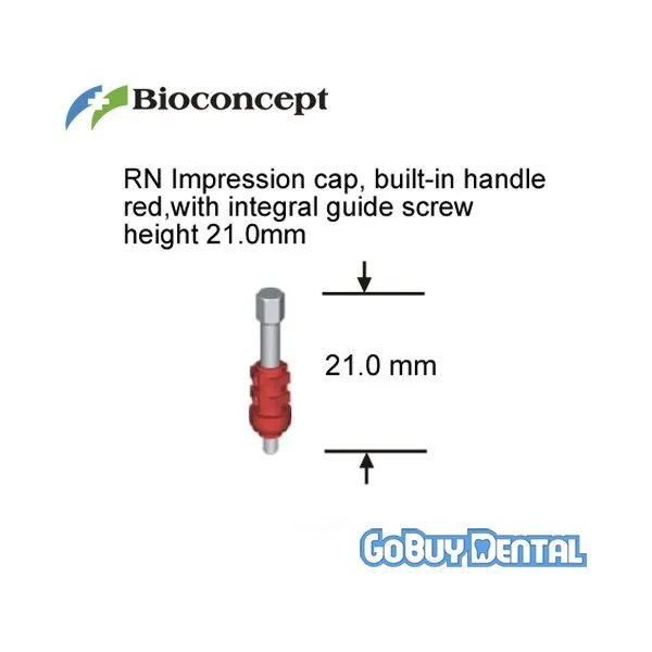 Straumann Compatible Dental Implants RN Impression Cap built-in handle H 21.0mm 062030 | Красота и здоровье