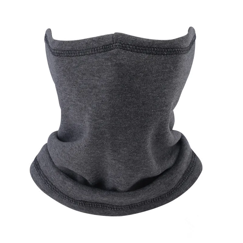 Dark Gray Теплая Флисовая велосипедная полумаска для лица, защитный колпак для лица, защита для велоспорта, лыж, спорта на открытом воздухе, зимний шарф для защиты шеи, теплая маска - Цвет: Dark Gray