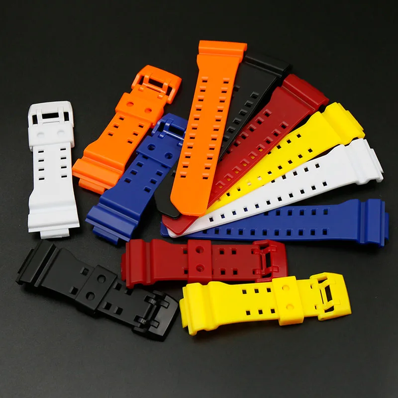 Ремешок из смолы для Casio G-SHOCK GA-400-1A / 1B GBA-400 матовый черный цвет ремешок мужчин и