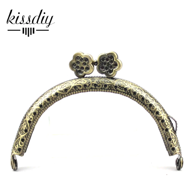 KISSDIY 20 шт 8 5 см Античная бронзовая металлическая ручка каркас для кошелька сумки