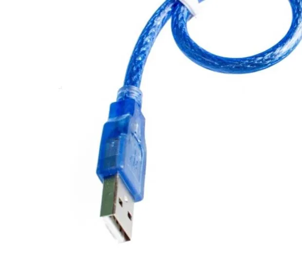 USB кабель 30 см для arduino Uno r3/Nano/MEGA/Leonardo/Pro micro/DUE Blue высококачественный Тип A/Mini USB/Micro