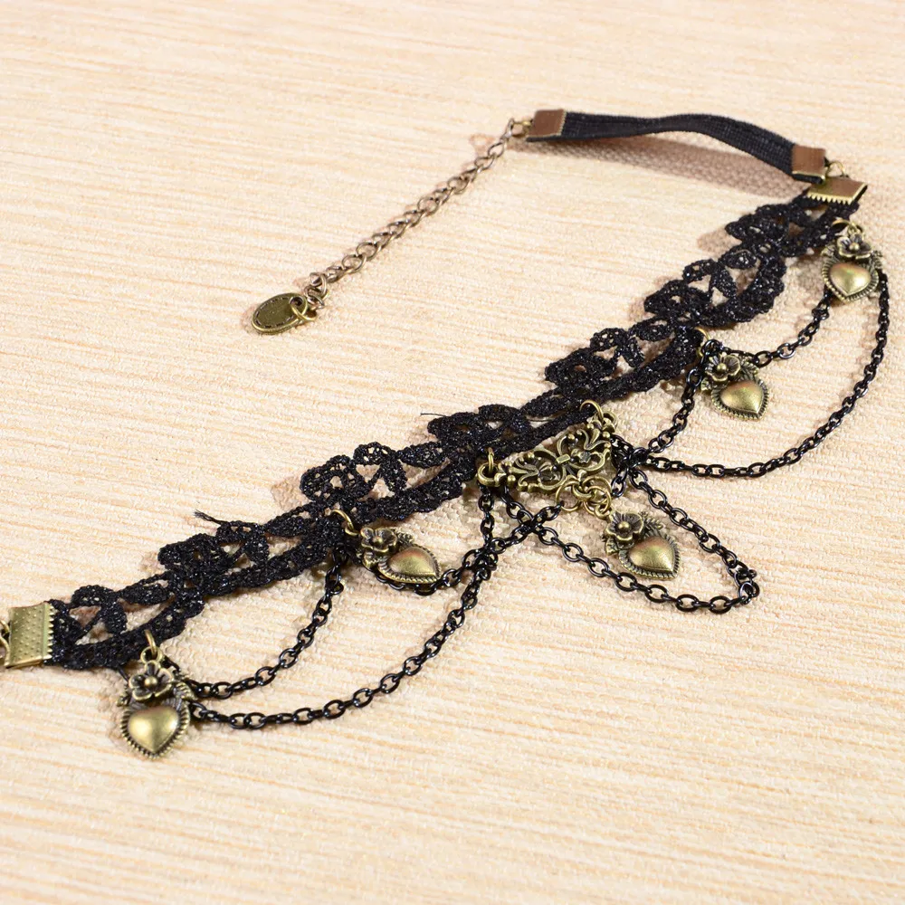 New Arrival Retro Palace Charming Rhinestone Sexy Black Lace Body Arm Chain Armlet Armband Bracelet Wedding Party Bridal Jewelry | Украшения