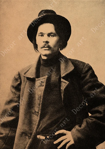 Русский писатель Maxim Gorky Картина на холсте винтажные настенные картины крафт