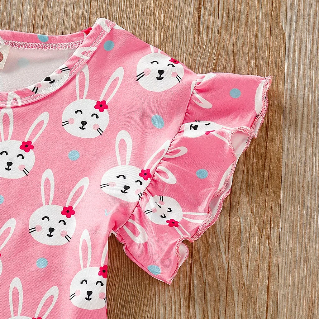 MUQGEW/2019 г. Летняя модная детская одежда для маленьких девочек комплект одежды