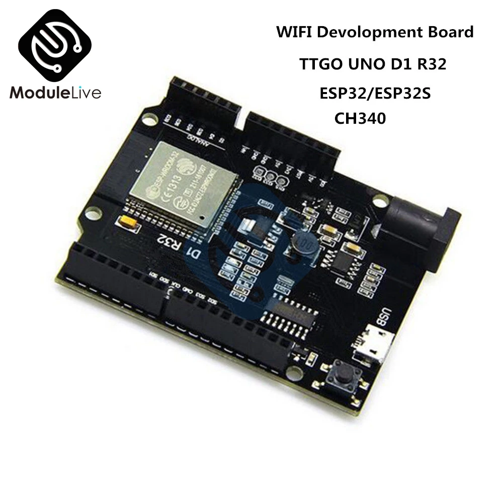 Макетная плата Wemos D1 MINI ESP32 WiFi + Bluetooth 1 шт. 4 Мб Flash UNO R32 для Arduino|wemos d1|wemos d1 miniboard board |