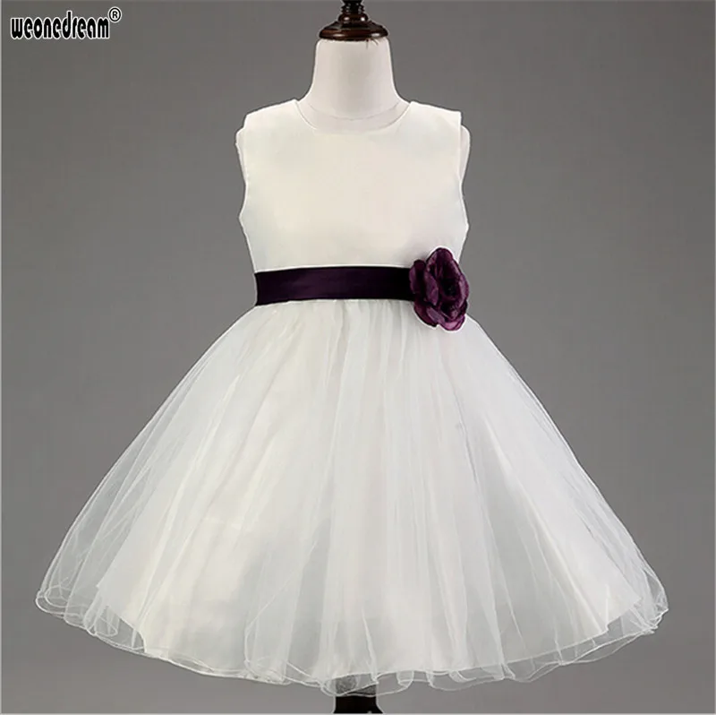 WEONEDREAM High Quailty Girls New Wedding Gowns Kids Formal Communion Flower Dress Infant Pageant Dresses for | Детская одежда и