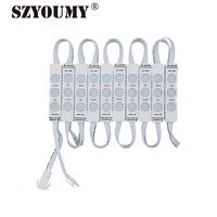 szyoumy high voltage ac 110v 220v smd 2835 3led injection module lights with lens 1 8w high power 500pcs a lot dhl free shipping