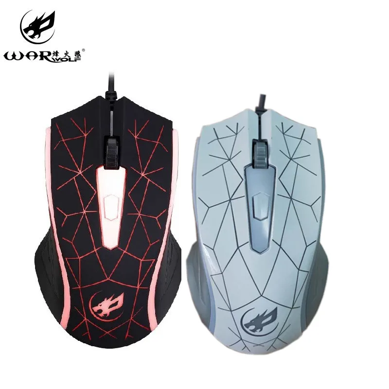 Светодиодный Проводная игровая мышь OMESHIN высокоточная программируемая с