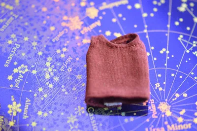 Новинка [1/12 жилет на куклу] OB11 жилет 1/12 кукла рубашка obitsu11 наряд(подходит Ob11, obitsu11, BJD12, cu-poche - Цвет: wine red
