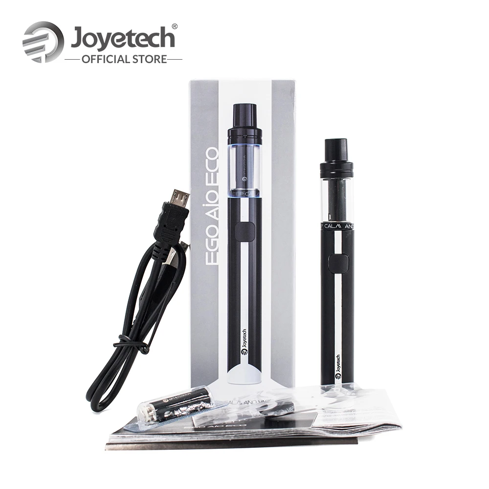 

Original Joyetech eGo AIO ECO Kit With 650mAh Built in Battery 1.2ml Tank And BFHN 0.5ohm Coil Vape Pen Electronic Cigarette