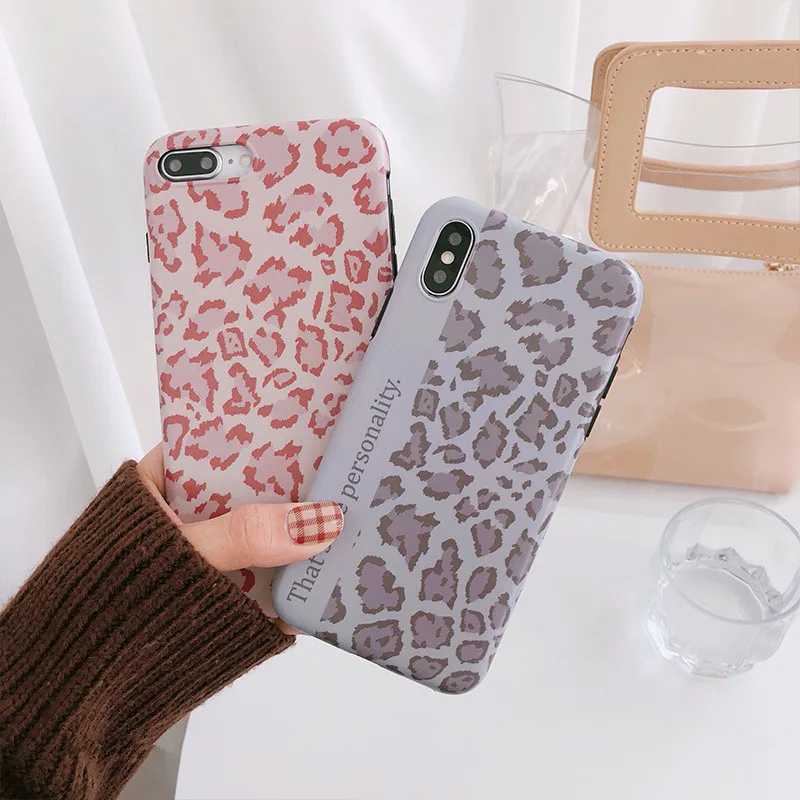 Ретро Леопардовый принт Телефон чехол для iPhone 7 Puls 6 S 8 X XS Max XR Чехлы Мягкий