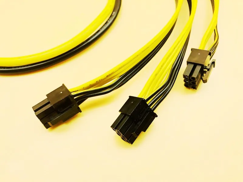 5 шт. новый кабель питания 3 6 контактный адаптер GPU видеокарта провод 10AWG + 16AWG
