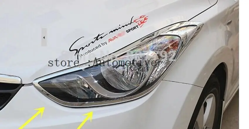 Части для автомобиля передняя крышка лампы фар Накладка hyundai elantra 2012 2013 2014 2015
