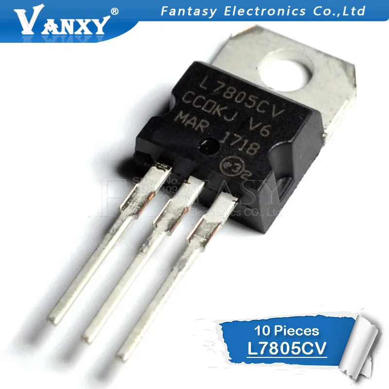 10 шт. L7805CV TO220 L7805-220 7805 LM7805 MC7805 и IC
