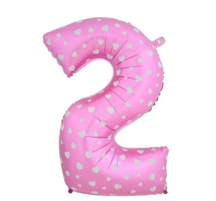 

100pcs/lot 40 inch Blue/Pink Large Size 0-9 Number Balloon Helium Foil Balloons Birthday Wedding Party Decoration Globos SN2271