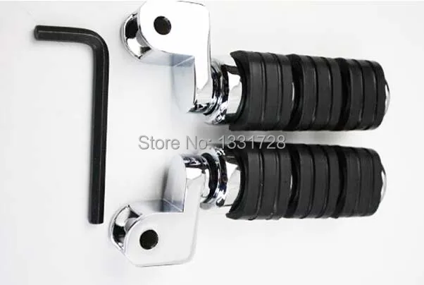 

Chrome Wing Foot Pegs Rests For 1997-2003 Honda ACE 1100 Tourer (Front)