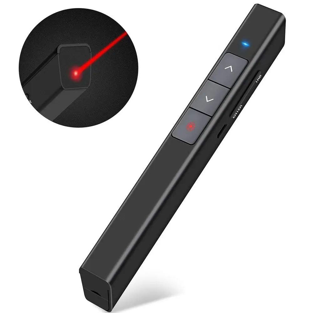 Беспроводной презентер 2 4 ГГц USB Ведущий красная лазерная указка PPT