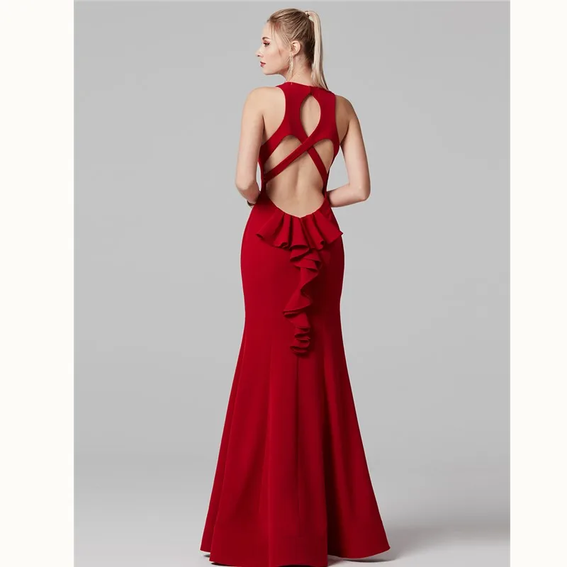 TS Couture Русалка/Труба Jewel шеи этаж Длина спандекс Формальное Платья для выпускного