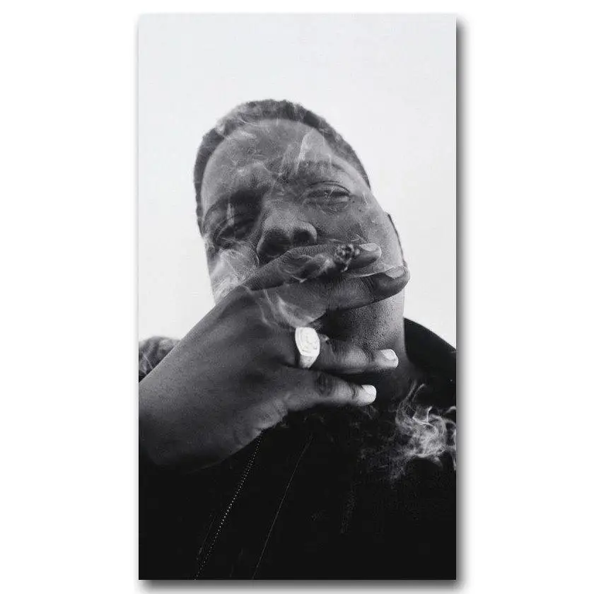 2231A пресловутый B.I.G-Biggie Smalls US Rapper-стикер на стену Шелковый плакат светлые холщовые украшения