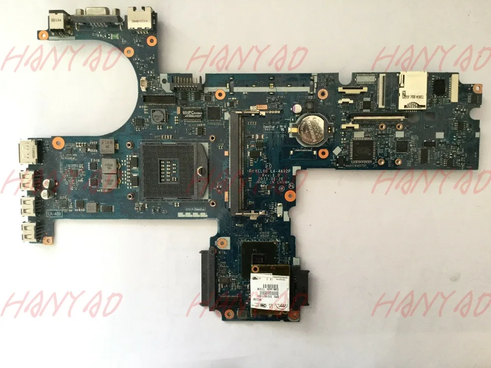 Материнская плата для ноутбука hp probook 6440b 6540b 593840-001 ddr3 la-4892 Бесплатная доставка 100%