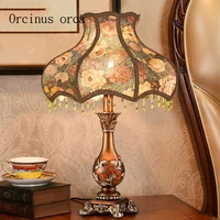 european classical bedroom bedside lamp complex creative nordic luxury american decorative art study lamp postage free